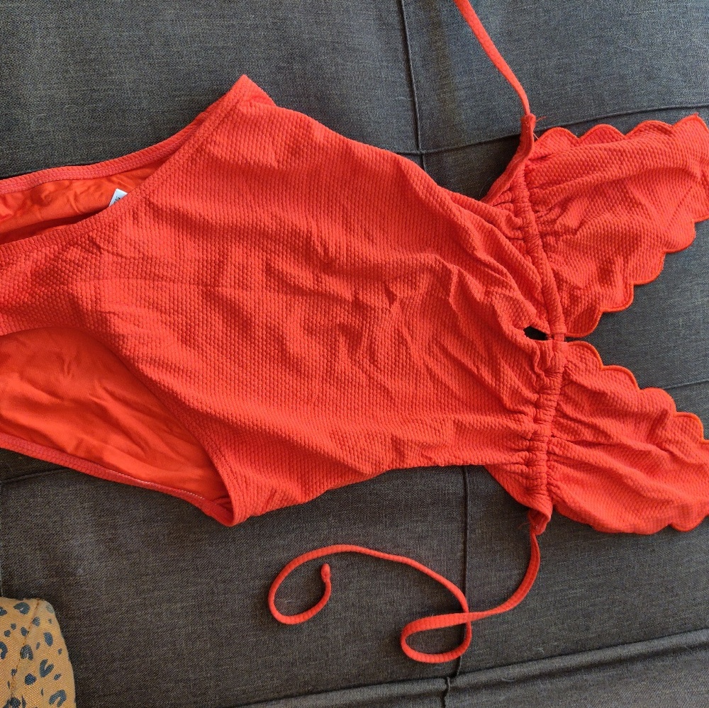 Top shop one piece with open back